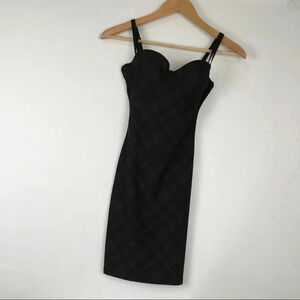 Curvi‎ Checkered Pattern Shaping Dress Size Medium